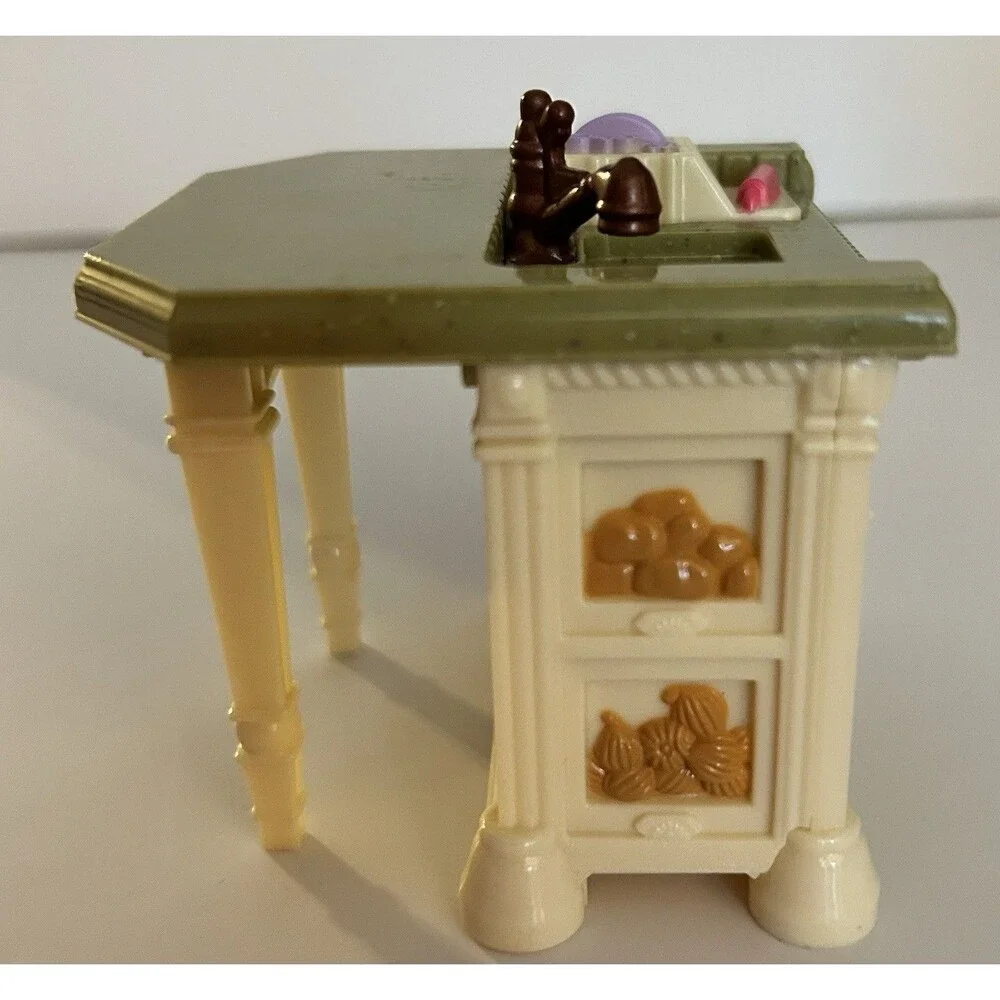 Fisher Price Loving Family Kitchen 2008 Refrigerator Sink Whistling Stove WORKS